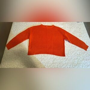 Old Navy Bright Orange Women's Crew Neck Sweater